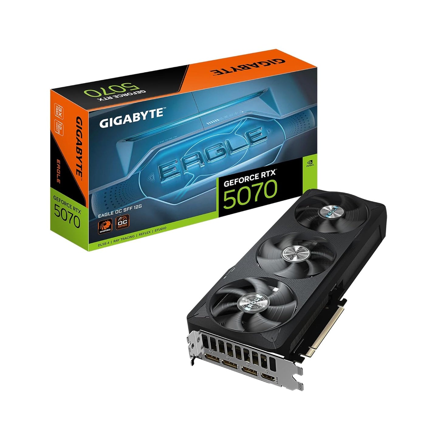 GIGABYTE GeForce RTX 5070 Eagle OC SFF 12G Graphics Card, GV-N5070EAGLE OC-12GD
