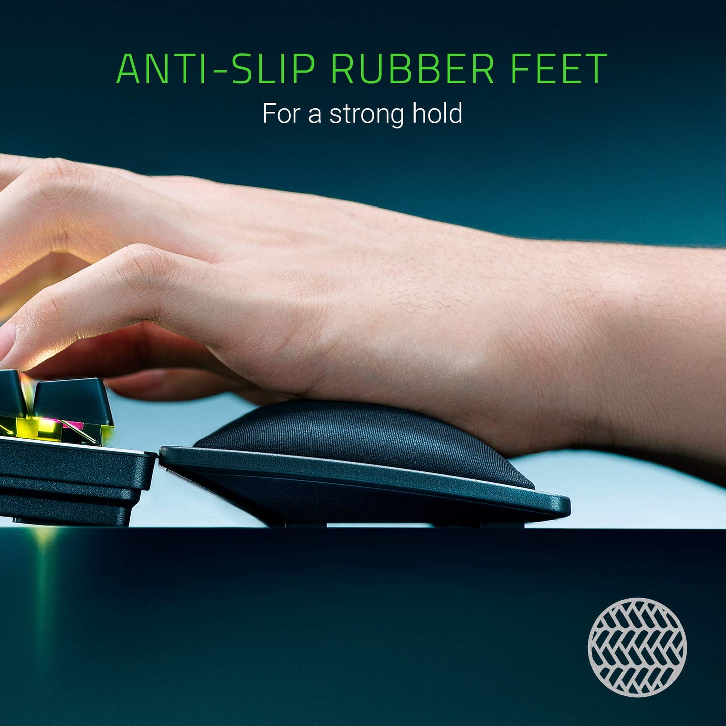 RAZER ERGONOMIC WRIST RESTFORFULL-SIZED KEYBOARDS - FRML PACKAGING