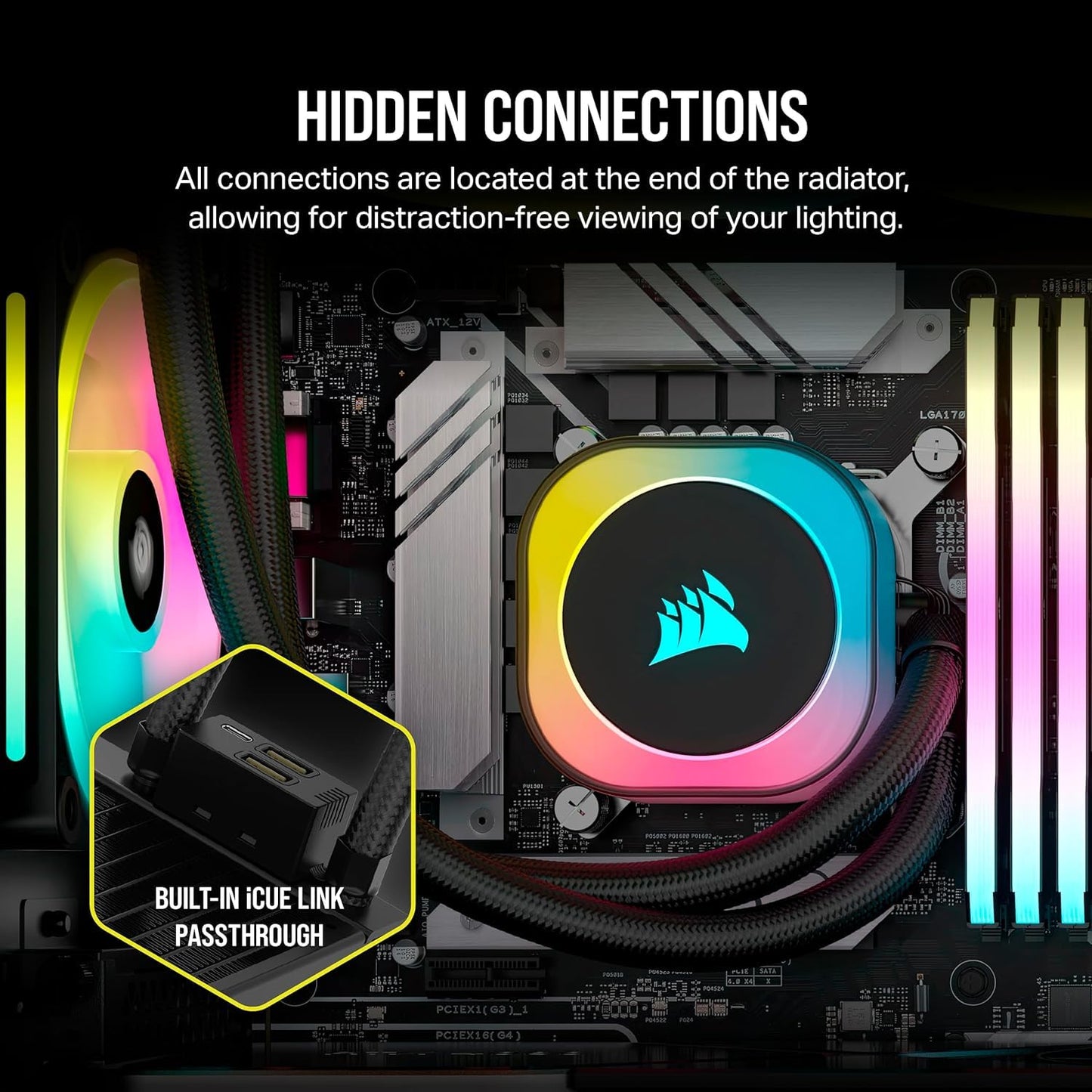 CORSAIR ICUE LINK H150I RGB AIO LIQUID CPU COOLER (CW-9061003-WW)