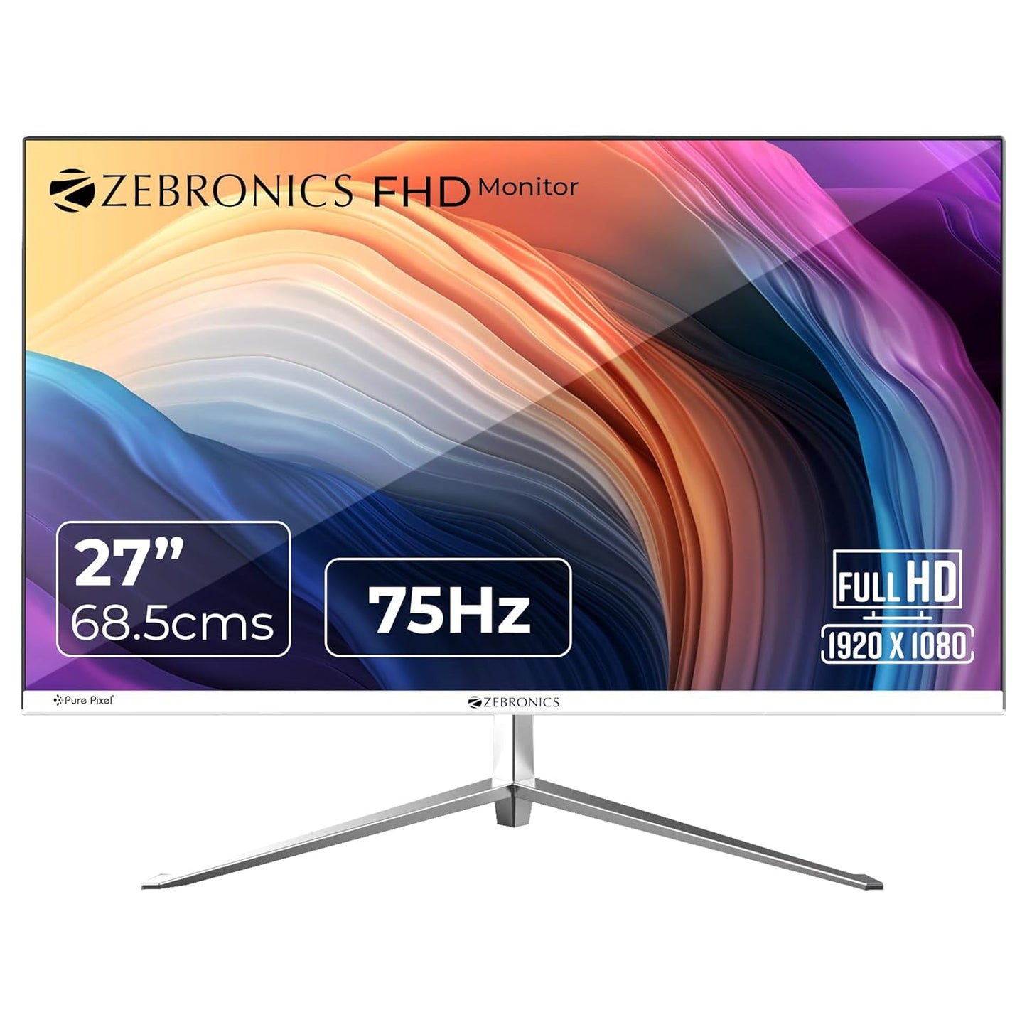 ZEBRONICS EA127 27 INCH(68.5 CM) SLIM LED MONITOR