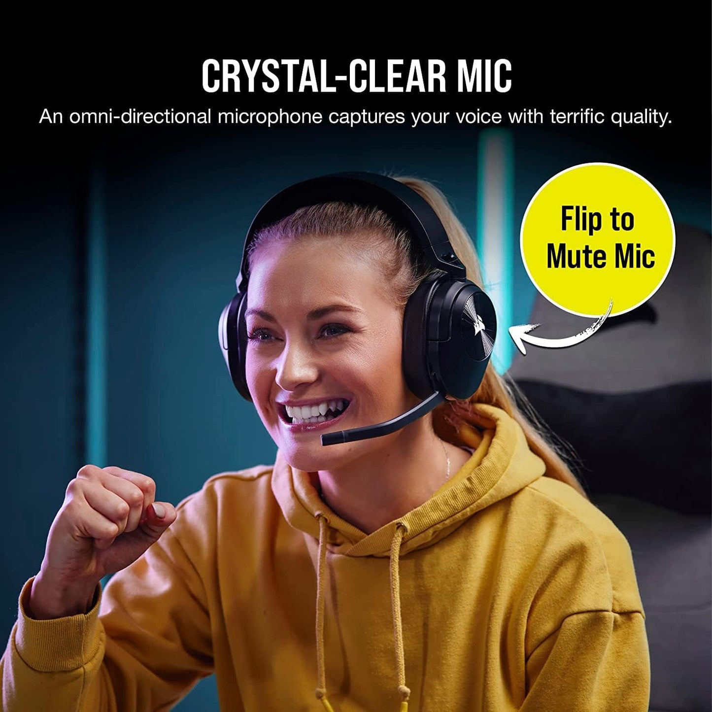 CORSAIR HS55 WIRELESS HEADSET CARBON CA-9011280-AP