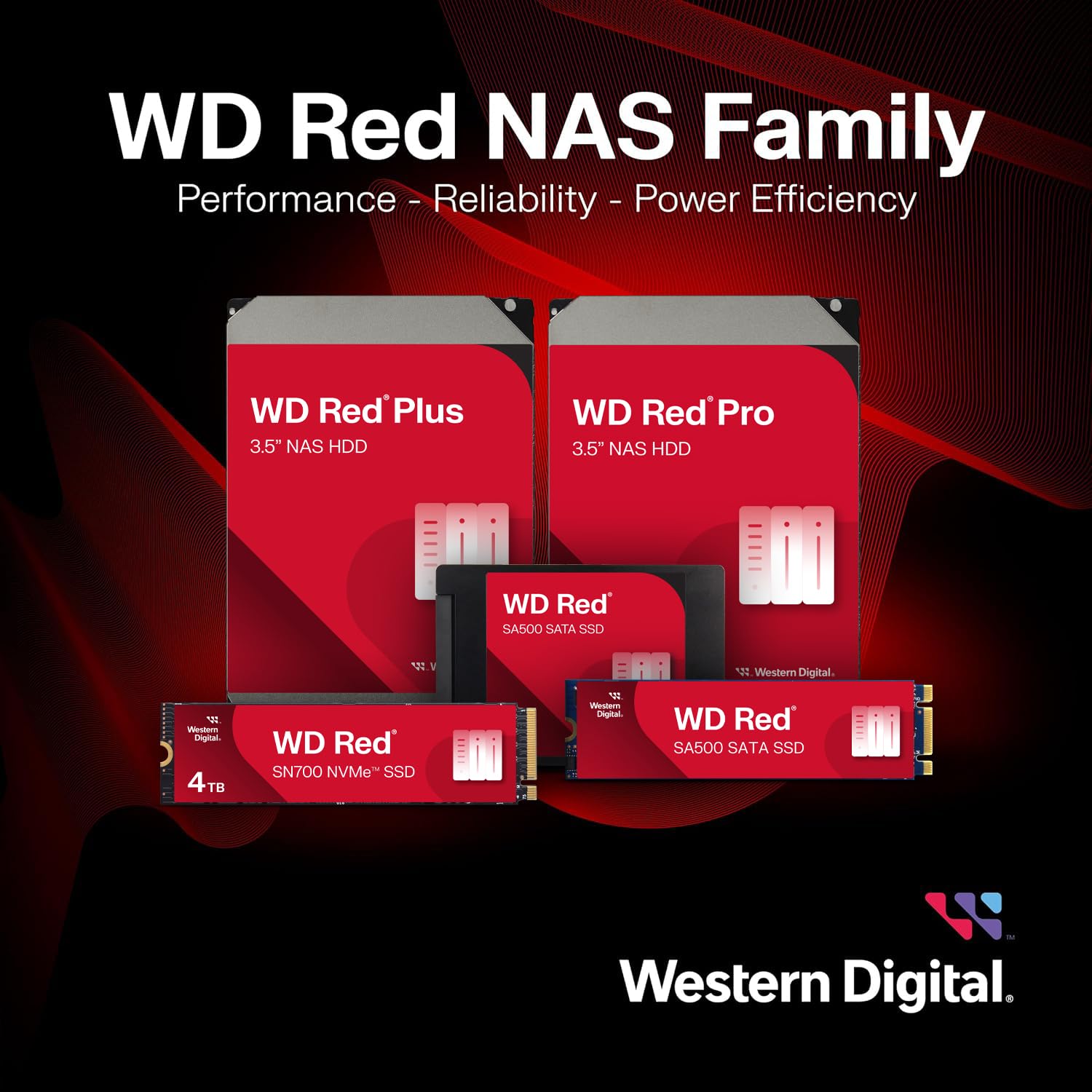 WESTERN DIGITAL 4TB RED PLUS NAS INTERNAL HARD DRIVE HDD WD40EFZZ
