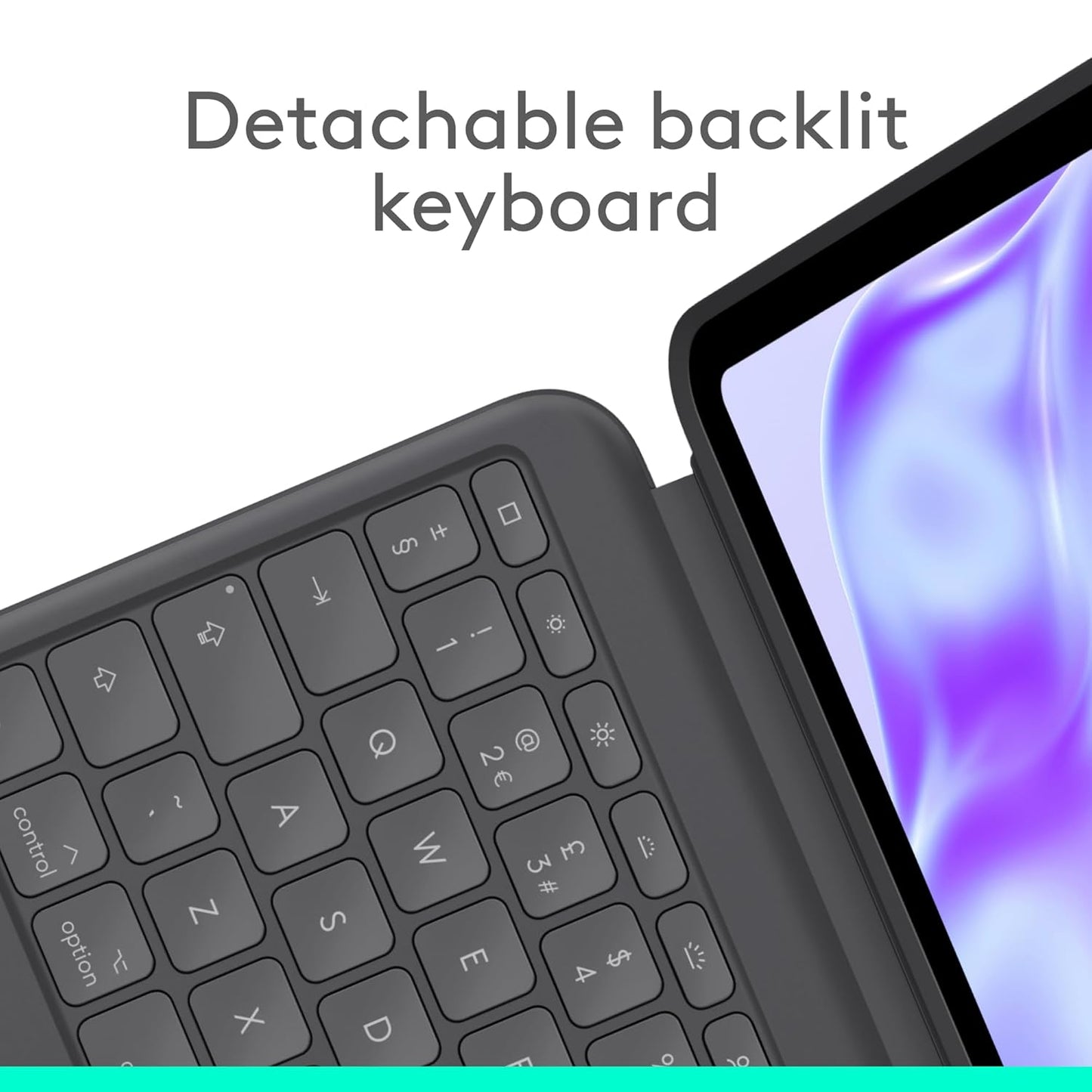 LOGITECH COMBO TOUCH IPAD PRO 13-INCH (M4)(2024) KEYBOARD CASE GRAPHITE