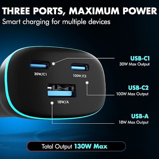 Wozoyo PD 130W Car Charger , Series 1
