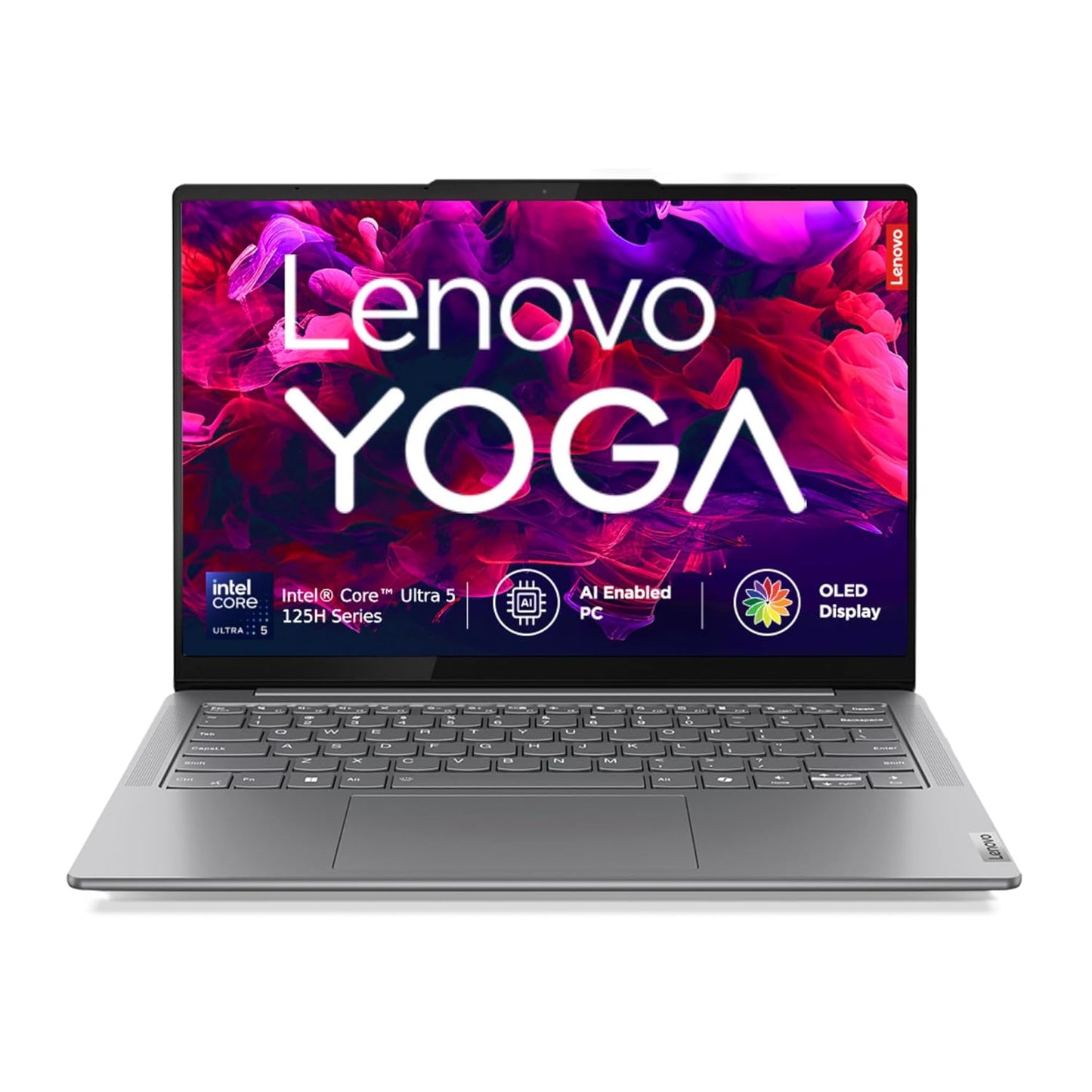 Lenovo Yoga Slim 7 Intel Core Ultra 5 125H 14"(35.5cm) WUXGA-OLED 400Nits Laptop (16GB RAM/1TB SSD/AI PC/2Wx4 Speakers/Windows 11/Office Home 2024/1Yr ADP Free/Grey/1.39Kg), 83CV008LIN