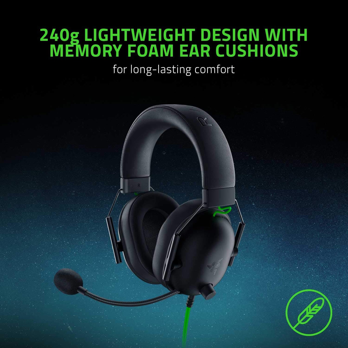 RAZER BLACKSHARK V2 X USB - WIRED ESPORTS HEADSET WITH NOISE-CANCELLING MIC