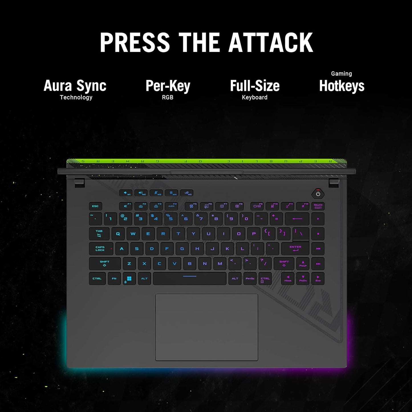 ASUS ROG STRIX G16, GAMING LAPTOP, 13TH GEN INTEL CORE I7-13650HX, RTX 4070 GRPH (16GB/1TB/40.64 CMS (16) FHD+/WIN 11 HOME) G614JI-BG711WS
