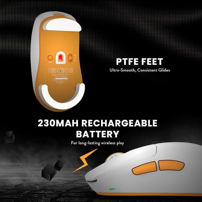 Cosmic Byte Velox 39g Ultra-Light Tri-Mode Gaming Mouse White