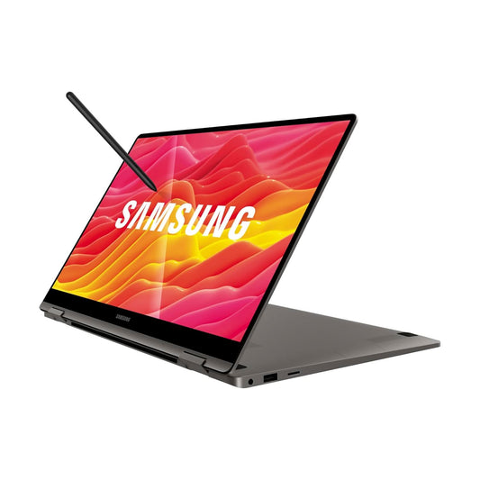 Samsung Galaxy Book3 360 Intel 13th Gen i5 EvoTM 39.6cm(15.6") Super Amoled 2-in-1 Touchscreen Laptop (16 GB/512GB SSD/Windows11/MS Office/Backlit KB/Fingerprint Sensor/Graphite/1.46Kg),NP750QFG-KA2IN