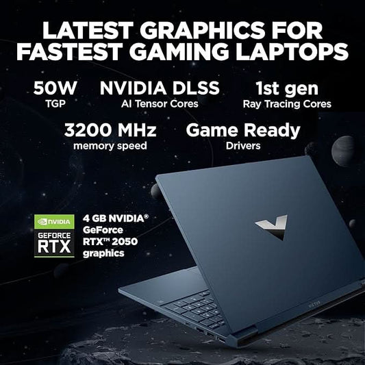 HP VICTUS 15 FA1312TX [CI5-12450H 12TH GEN/8GB/512GB SSD/WIN11 HOME+MSO/15.6 INCH/4GB-RTX2050 GRAPHICS /1 YEAR(S)/BLACK]