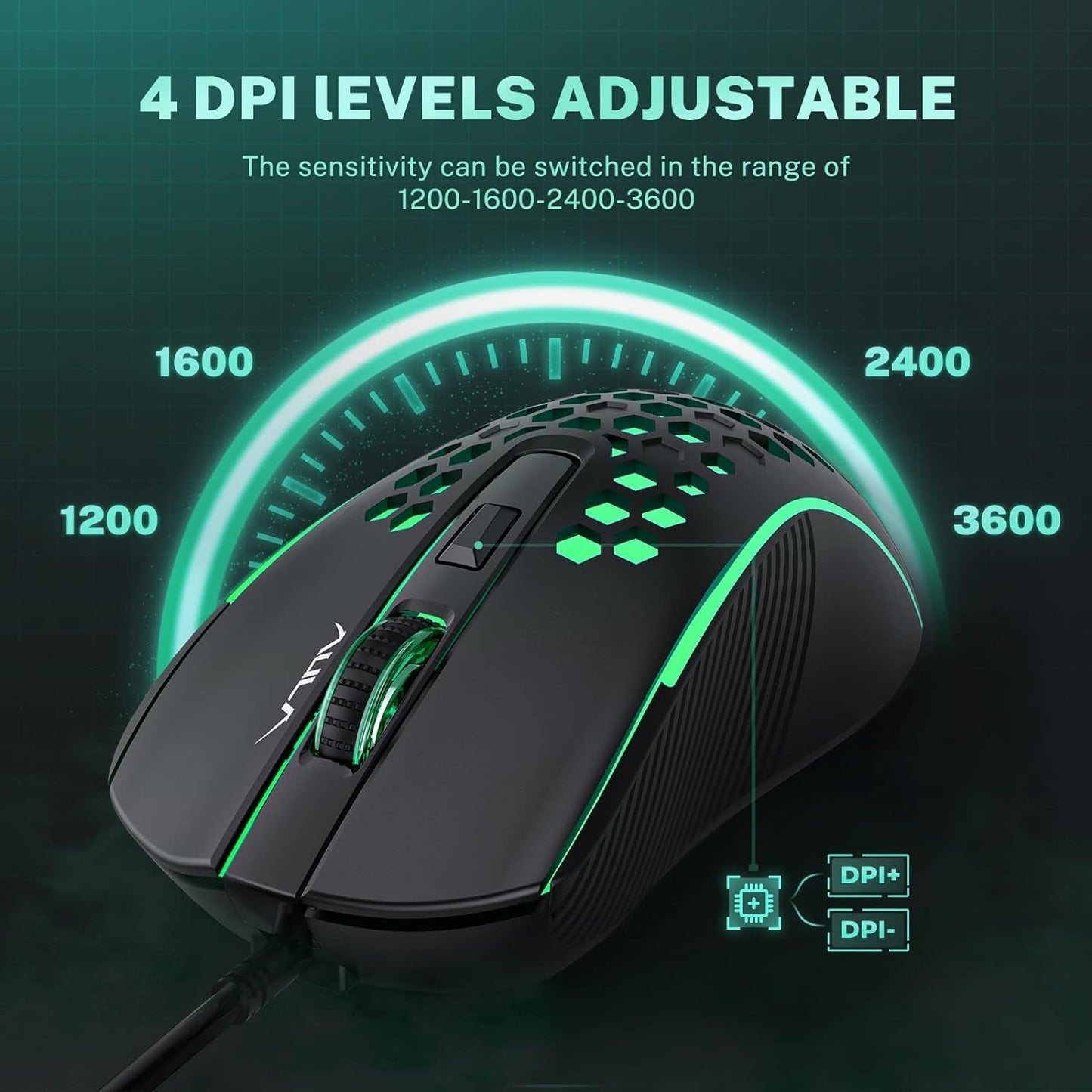 AULA S11 BLACK GAMING MOUSE