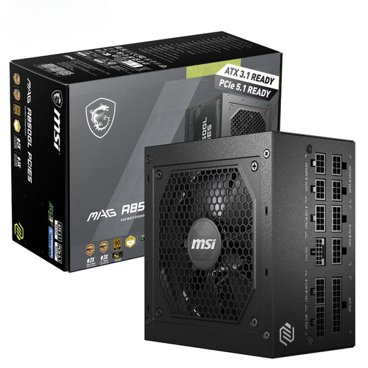 MSI MAG A850GL PCIE5 850W 80 PLUS GOLD FULLY MODULAR POWER SUPPLY