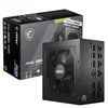 MSI MAG A850GL PCIE5 850W 80 PLUS GOLD FULLY MODULAR POWER SUPPLY