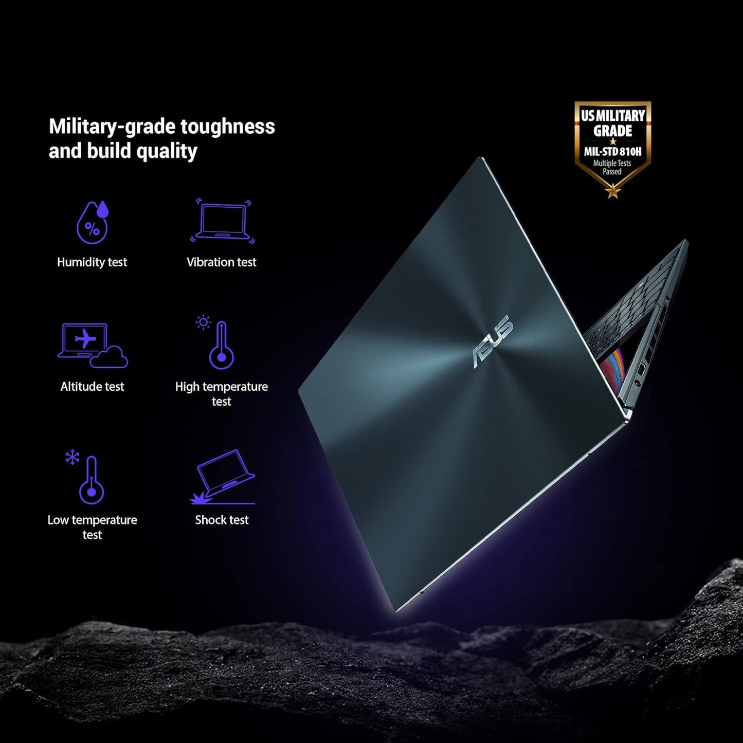 ASUS ZENBOOK PRO DUO 15 OLED (2021), INTEL CORE I9-10980HK 10TH GEN, 39.63CM (15.6") 4K DUAL-SCREEN TOUCH, CREATOR/GAMING LAPTOP, (32GB/1TB SSD/8GB RTX 3070/WIN 10/ BLUE/2.34 KG) UX582LR-H901TS