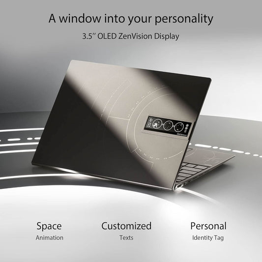 ASUS Zenbook 14X OLED Space Edition,14 inch (35.56 Cms) 2.8K OLED 16:10 90Hz Touch, Core I9-12900H 12Th Gen,Thin&Light Laptop (32Gb/1Tb Ssd/Win 11/Office 2021/Titanium/1.4 Kg),Ux5401Zas-Kn901Ws,Intel