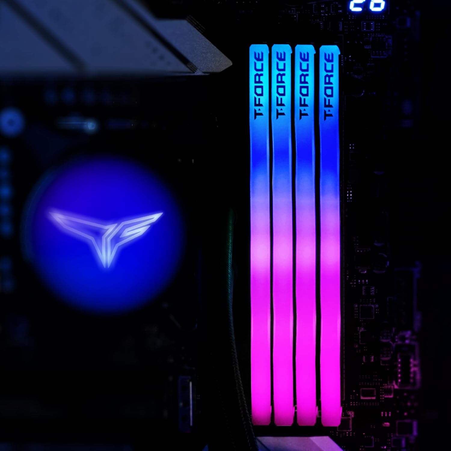 TEAMGROUP T-FORCE DELTA RGB 32GB (16GBX2) DDR5 6000MHZ DESKTOP RAM (BL