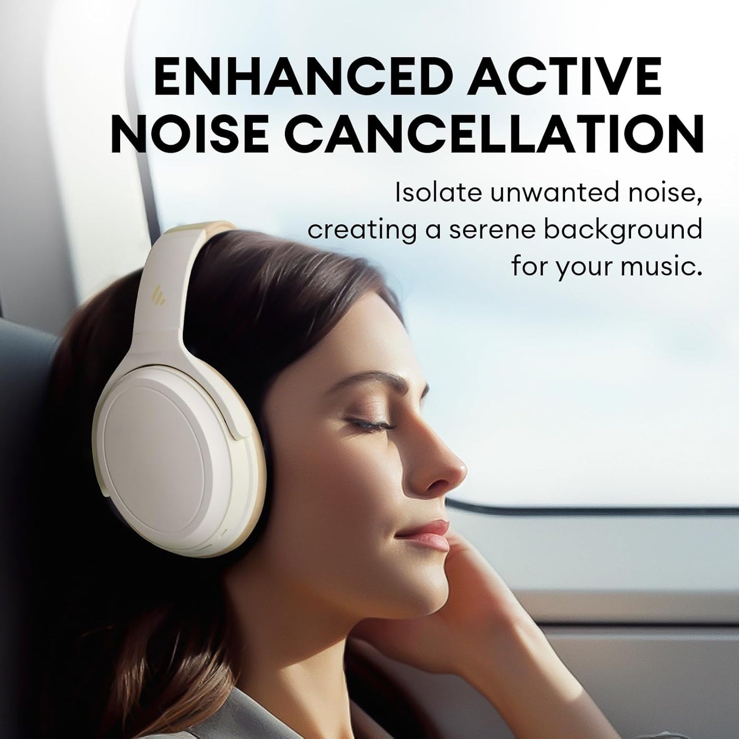 EDIFIER WH700NB WIRELESS NOISE CANCELLATION OVER-EAR HEADPHONES - IVORY