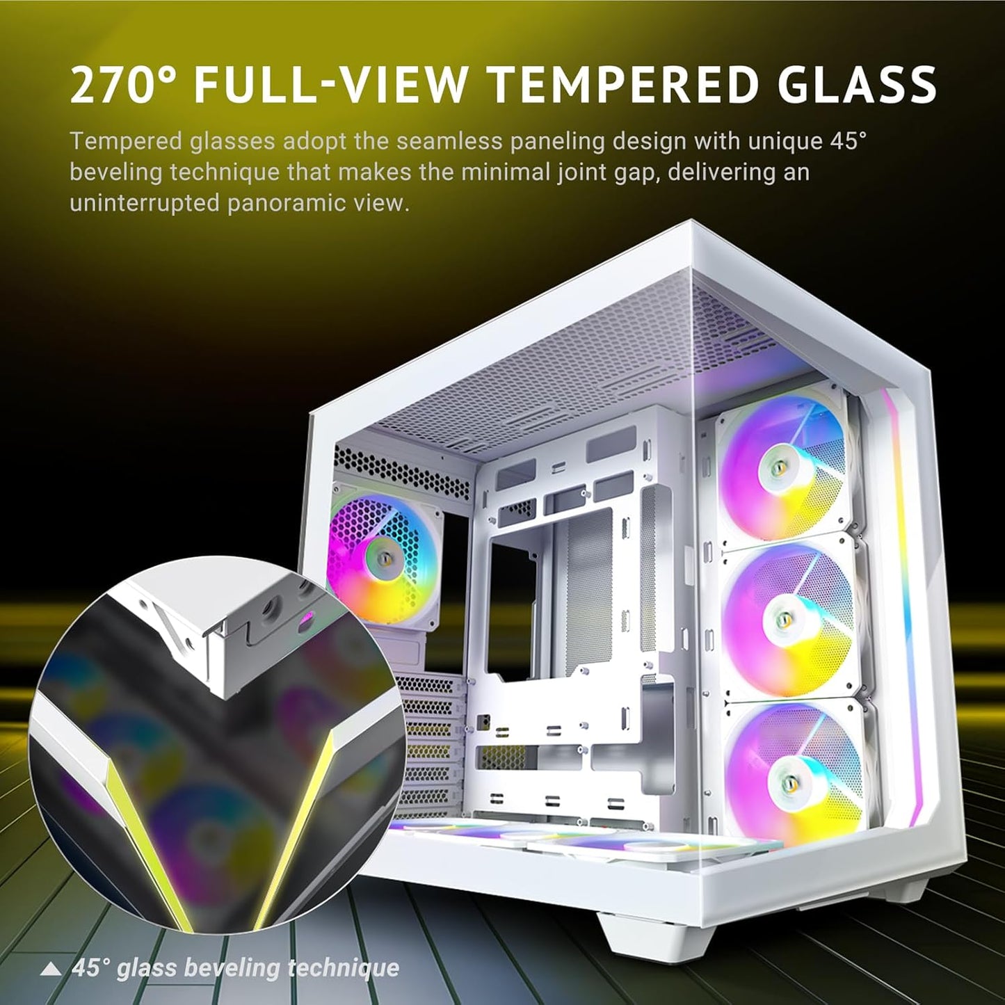 ANTEC C5 ARGB (ATX) MID TOWER CABINET (WHITE)