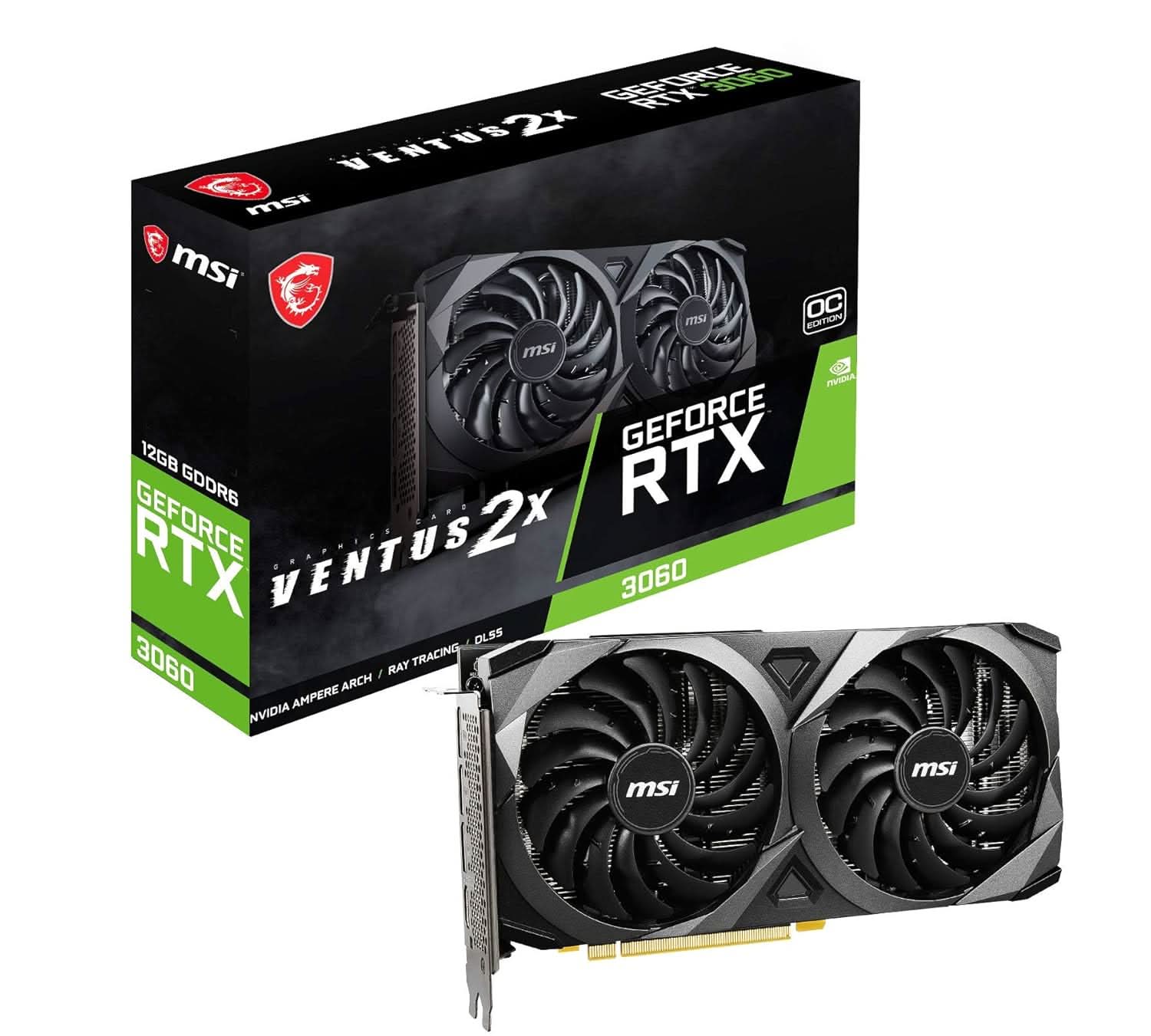 MSI GEFORCE RTX 3050 VENTUS 2X 6G OC GRAPHIC CARD