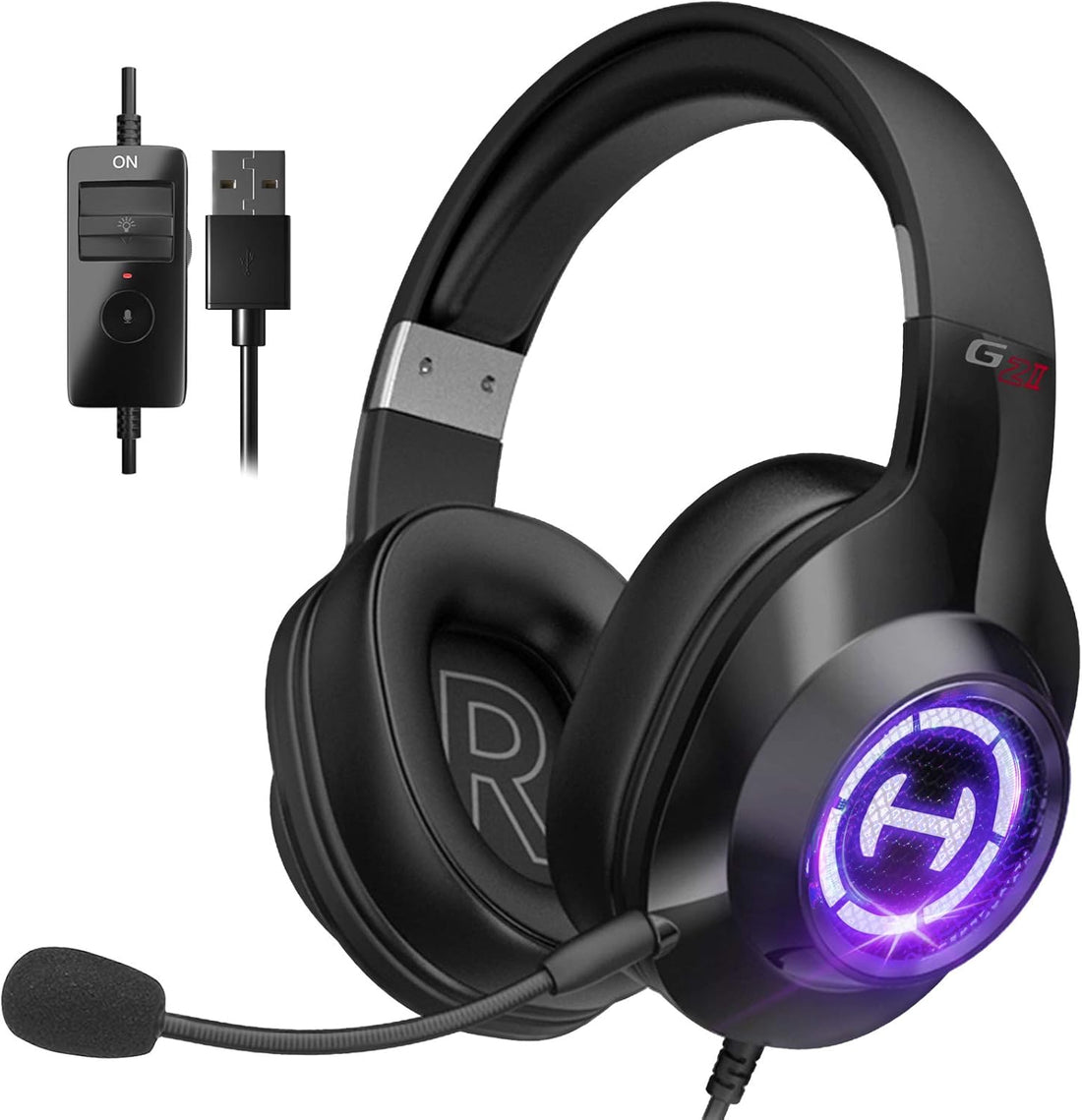 EDIFIER G2 II GAMING HEADSET, SURROUND STEREO SOUND WIRED HEADPHONES B ...