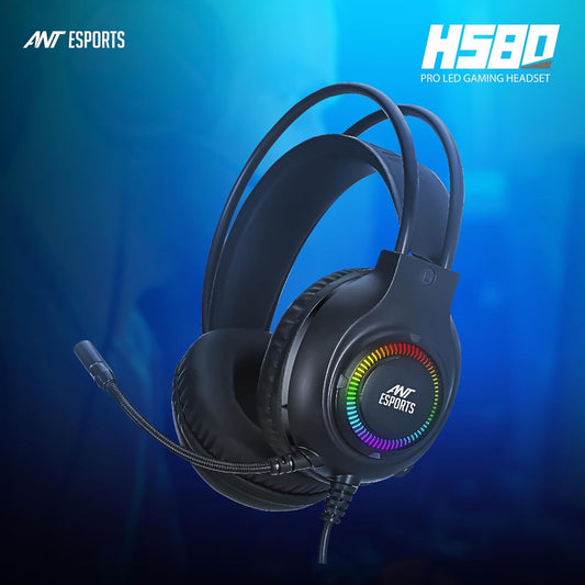 ANT ESPORTS H580 PRO RGB GAMING HEADSET - BLACK