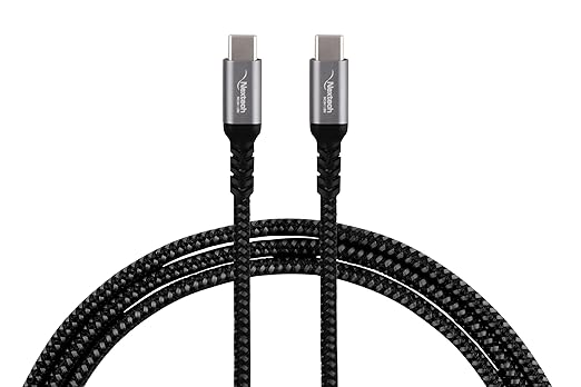 NEXTECH USB-C TO USB-C 100W POWER DELIVERY USB 3.2 GEN 2 10GBPS 4K VIDEO CABLE COMPATIBLE FOR MACBOOK PRO/AIR, HUAWEI MATEBOOK, IPAD PRO 2020, CHROMEBOOK, SAMSUNG GALAXY S20/S10, PIXEL