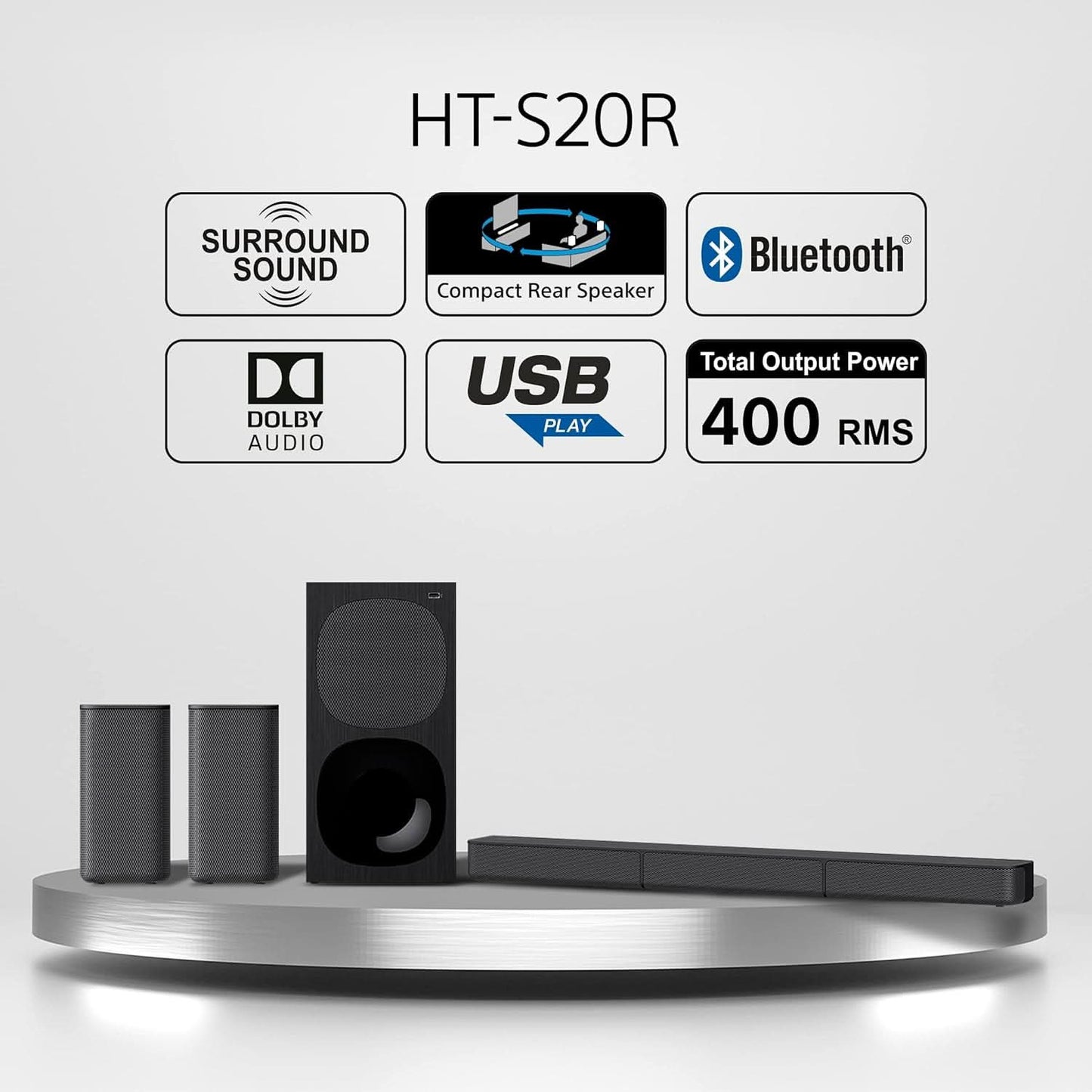 SONY HT-S20R REAL 5.1CH DOLBY DIGITAL SOUNDBAR