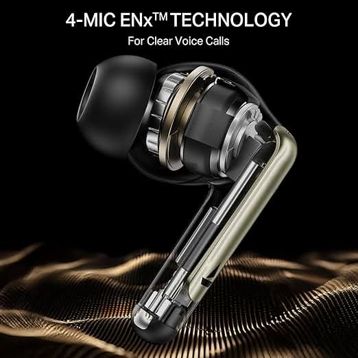 Boat Airdopes 141 Elite ANC TWS Ear Buds Wireless Earphones with mic (Black)