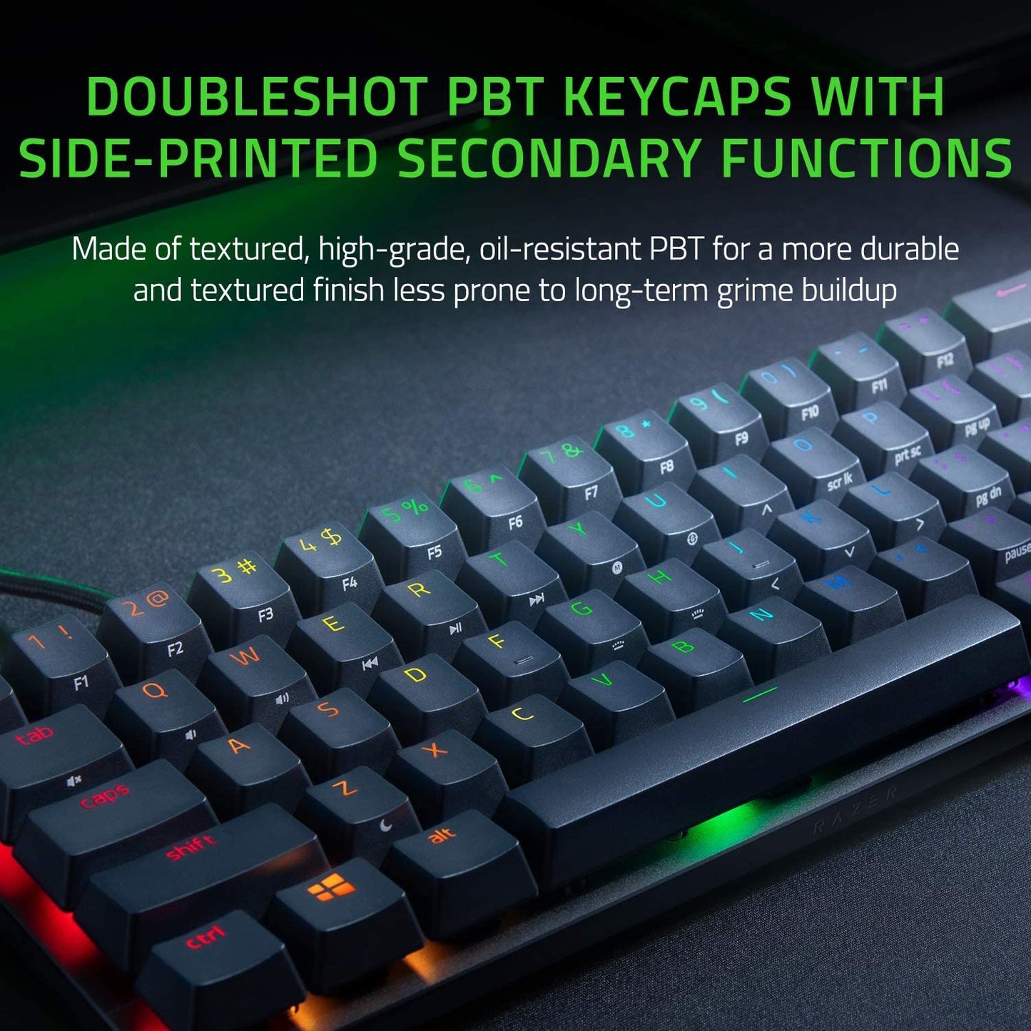 Razer Huntsman Mini - 60% Optical Gaming Keyboard (Clicky Purple Switch) - FRML Packaging