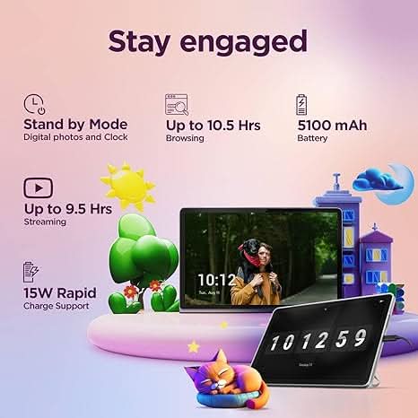 Lenovo MediaTek Helio G85 Octa Core, 4GB, 64GB, 4G calling and WiFi, 10.1 INCH ZAEJ0054IN