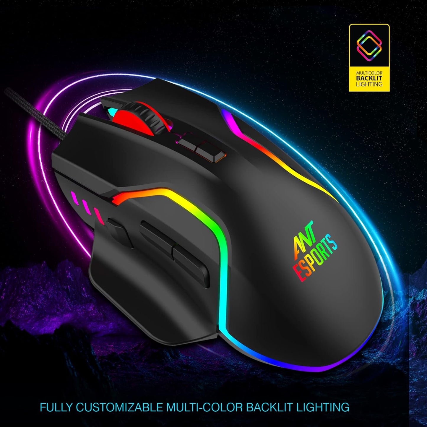 ANT ESPORTS GM320 RGB OPTICAL WIRED GAMING MOUSE