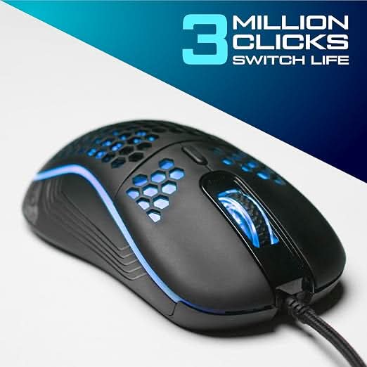 TAG Gamerz Fusion RGB USB Wired Gaming Mouse Black
