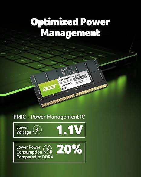 Acer 32 GB DDR5 LAPTOP 5600MHZ RAM