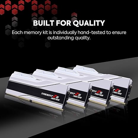 GSKILL TRIDENT Z5 NEO RGB 64GB (32GBX2) DDR5 6000MHZ DESKTOP RAM (WHITE)