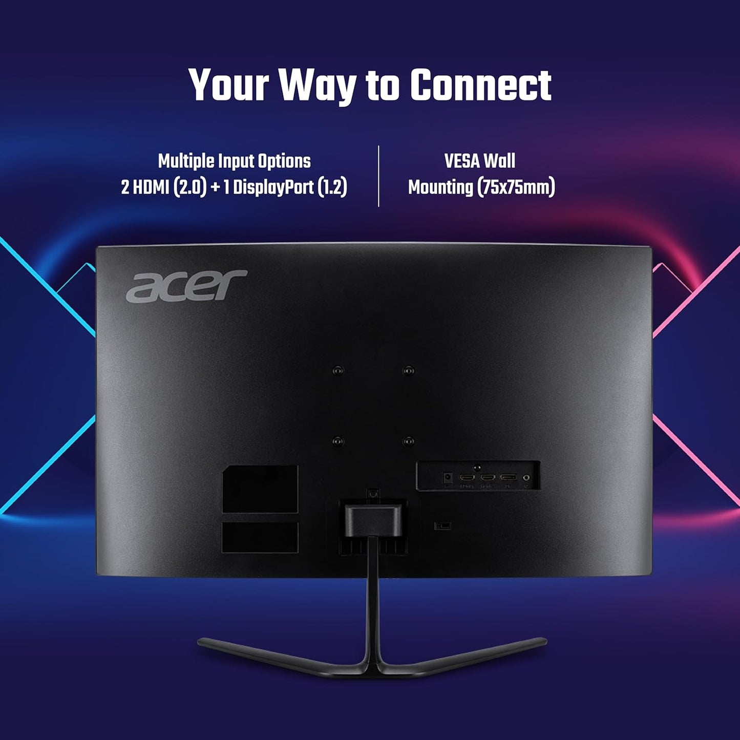Acer ED270R S3 27 Inch (68.58 Cm) Full HD 1500 R Curved Gaming LCD Monitor