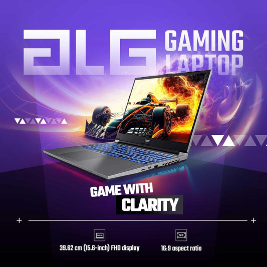 ACER ALG,INTEL CORE I5-12TH GEN 12450H PROCESSOR, NVIDIA GEFORCE RTX 2050-4GB(16GB/512GB) FHD, 39.62CM(15.6") 144HZ, WINDOWS 11 HOME, STEEL GRAY, 1.99KG, AL15G-52, PREMIUM METAL BODY GAMING LAPTOP