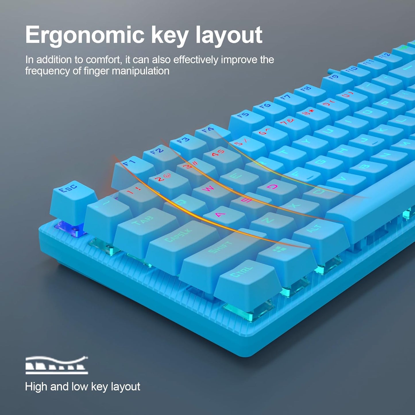 S2022 MECHANICAL WIRED GAMING KEYBOARD (BLUE)