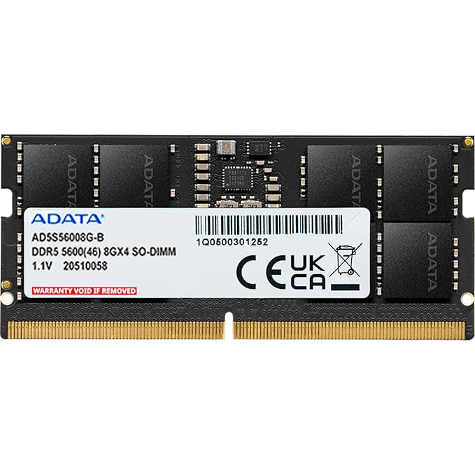 ADATA 8GB DDR5 5600MHZ SO-DIMM LAPTOP MEMORY
