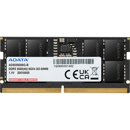 ADATA 8GB DDR5 5600MHZ SO-DIMM LAPTOP MEMORY