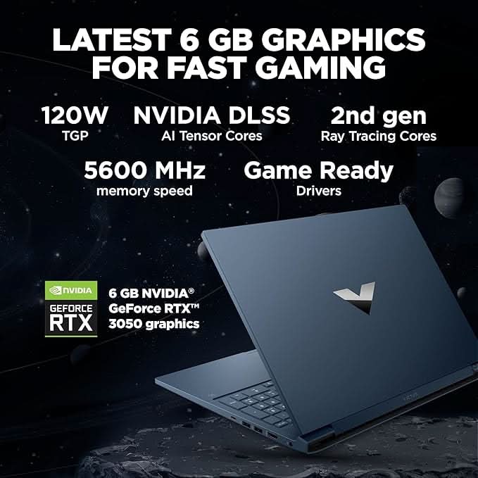 HP VICTUS 16 S0095AX [R7-7840HS RYZEN/16GB/512GB SSD/WIN11 HOME/16.0 INCH/6GB-RTX3050 GRAPHICS /1 YEAR(S)/BLUE]