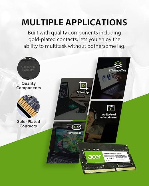 Acer SD100 16GB RAM DDR4 (1x16GB) Laptop Ram 3200 MHz