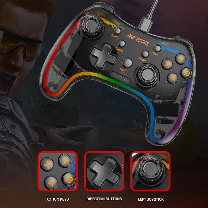 ANT ESPORTS GP110R WIRED GAMEPAD