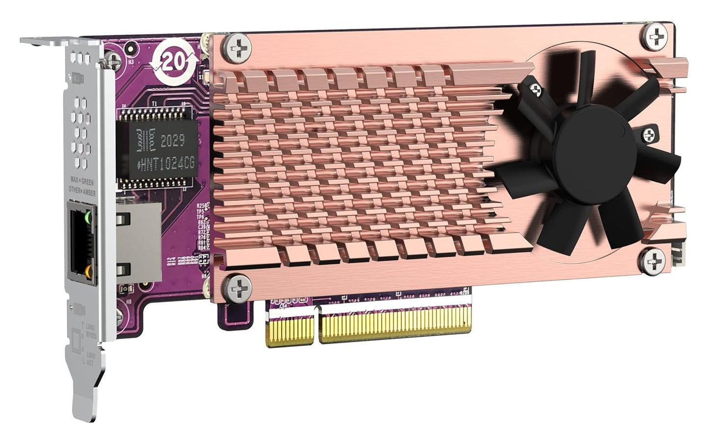 QNAP QM2-2P10G1TB- 10G RJ45 + DUAL M.2