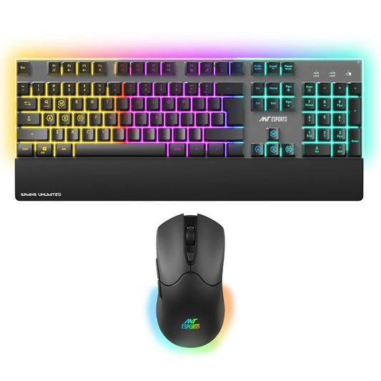 Ant Esports KM500 Pro Wireless Gaming Keyboard and Mouse Combo (Black)