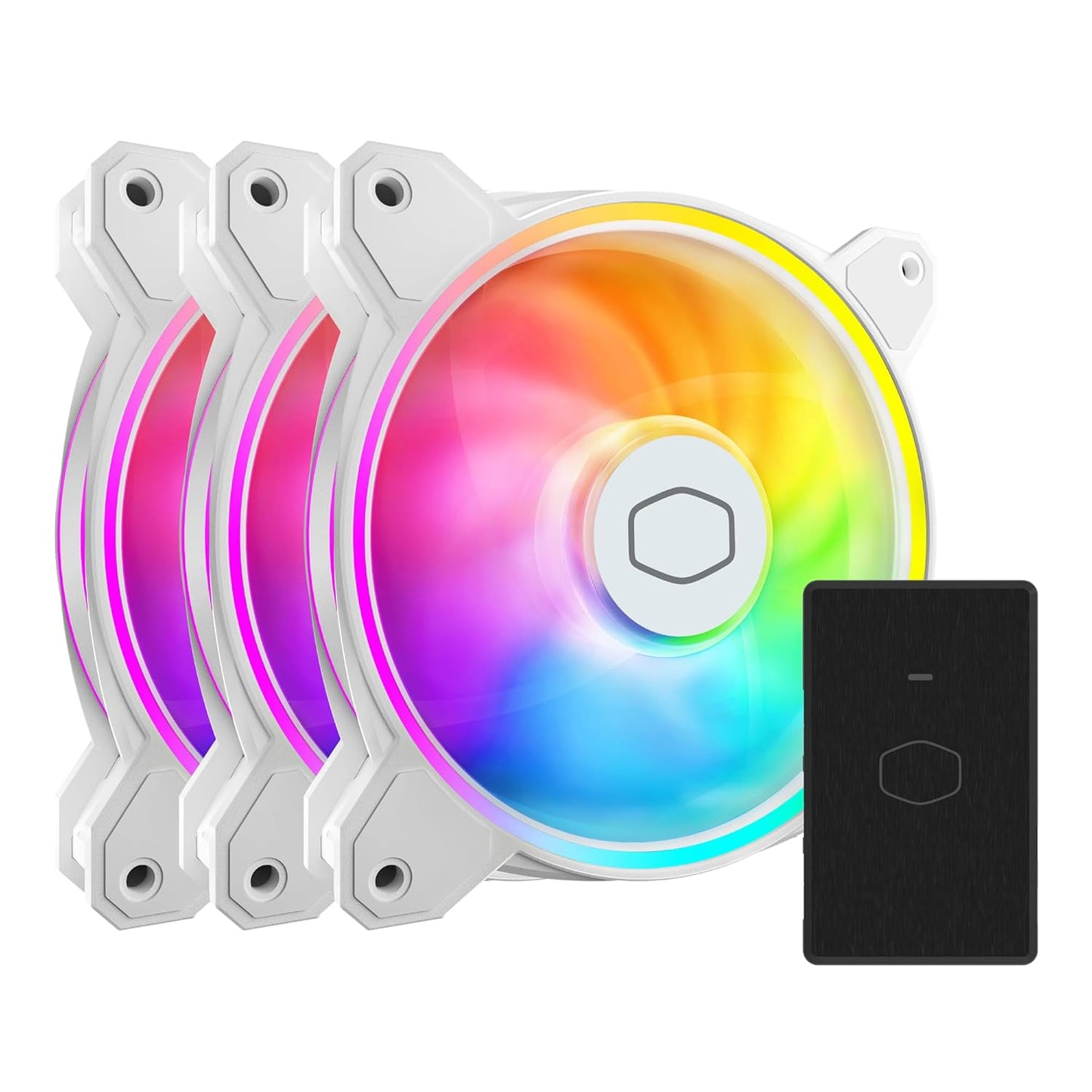 COOLER MASTER MF120 HALO CABINET FAN TRIPLE PACK WHITE