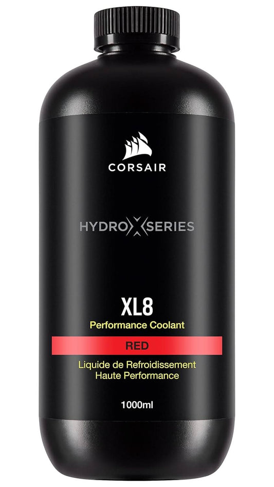 CORSAIR HYDRO X SERIES, XL8, PERFORMANCE COOLANT, 1L, TRANSLUCENT RED