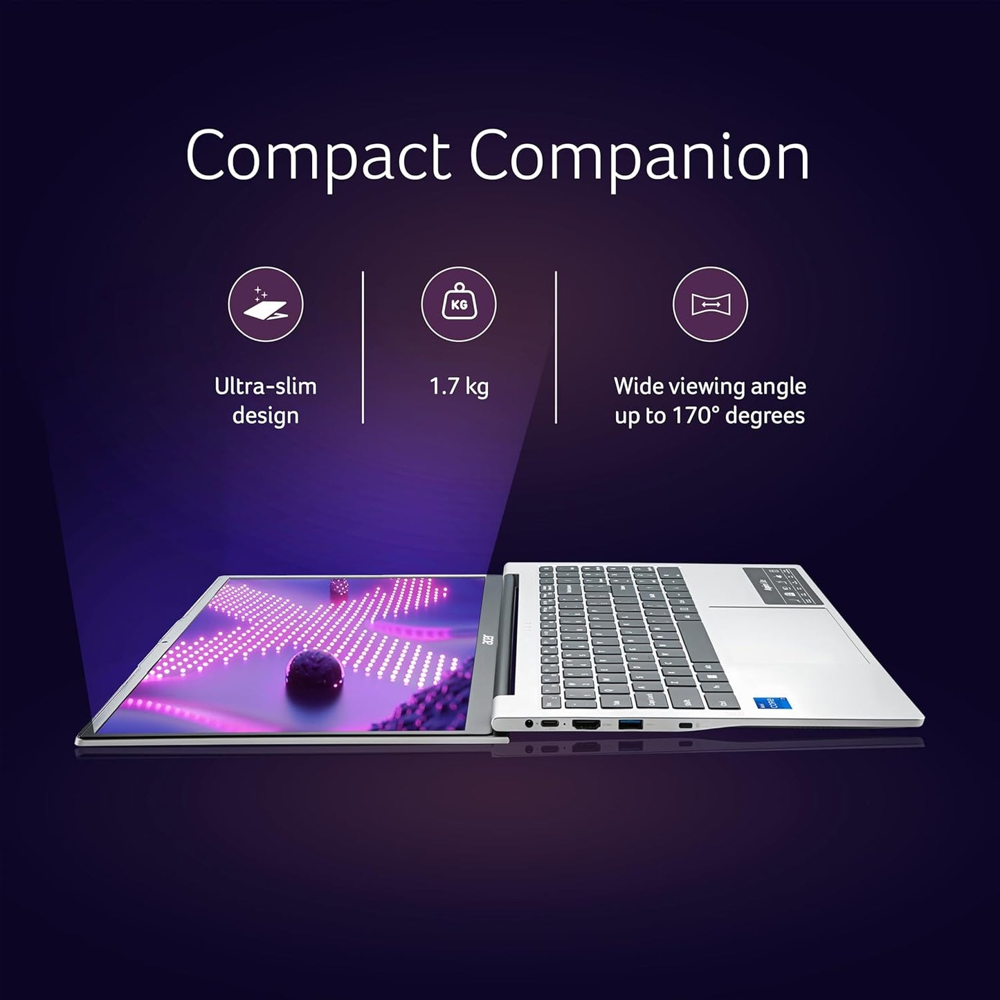 Acer Aspire Lite,13th Gen, Intel Core i5-13420H Processor, 16 GB RAM, 512 GB SSD, Full HD IPS, 15.6"/39.62 cm, Windows 11 Home, MS Office, Pure Silver, 1.70 kg, AL15-52H, Thin and Light Laptop