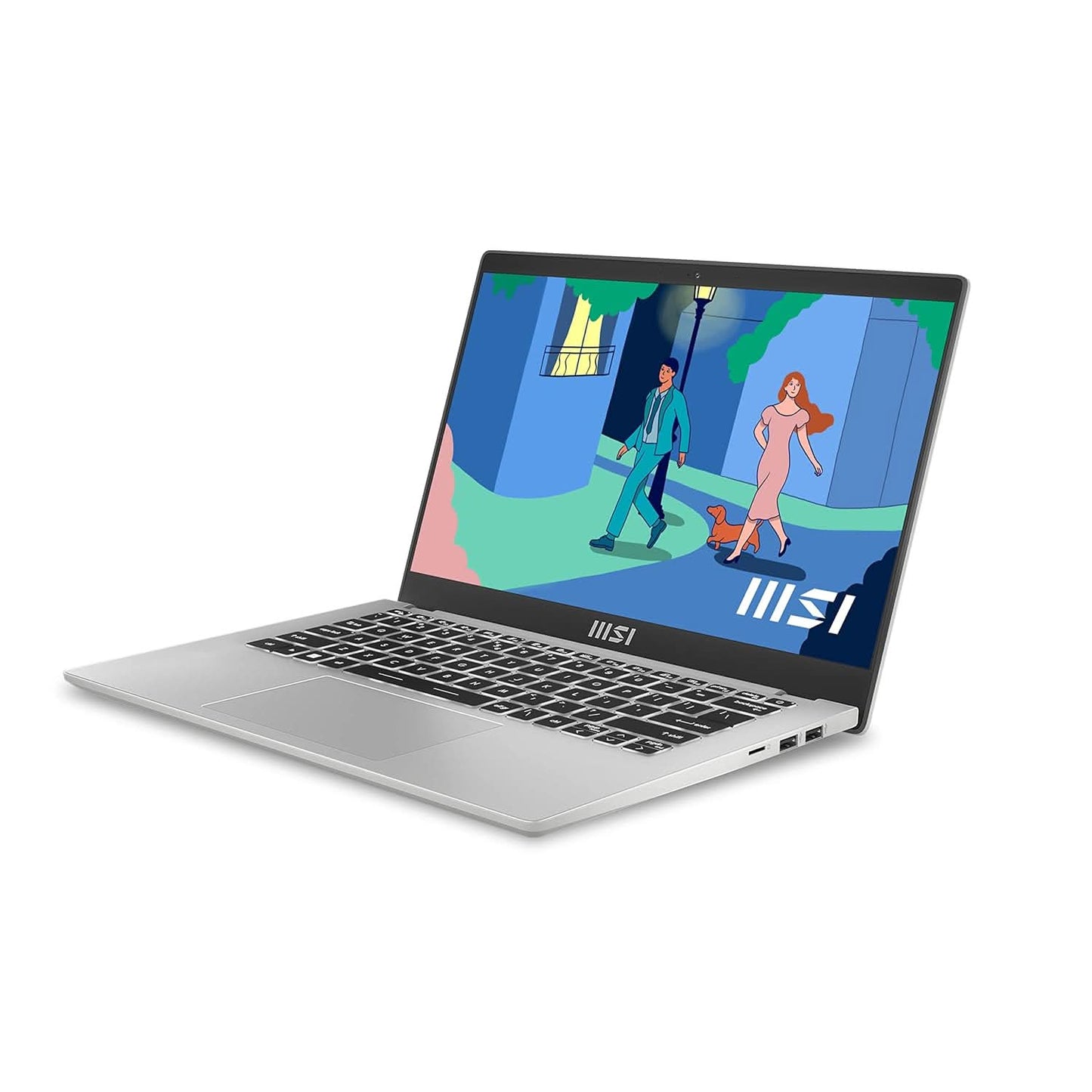 MSI Modern 14,Intel 13th Gen. Core i3 1315U,36CM FHD 60Hz Thin & Light Laptop(16GB/512GB NVMe SSD/Windows 11 Home/Microsoft Office Home & Student 2021/Intel UHD/Urban Silver/1.4Kg), C13M-1424IN