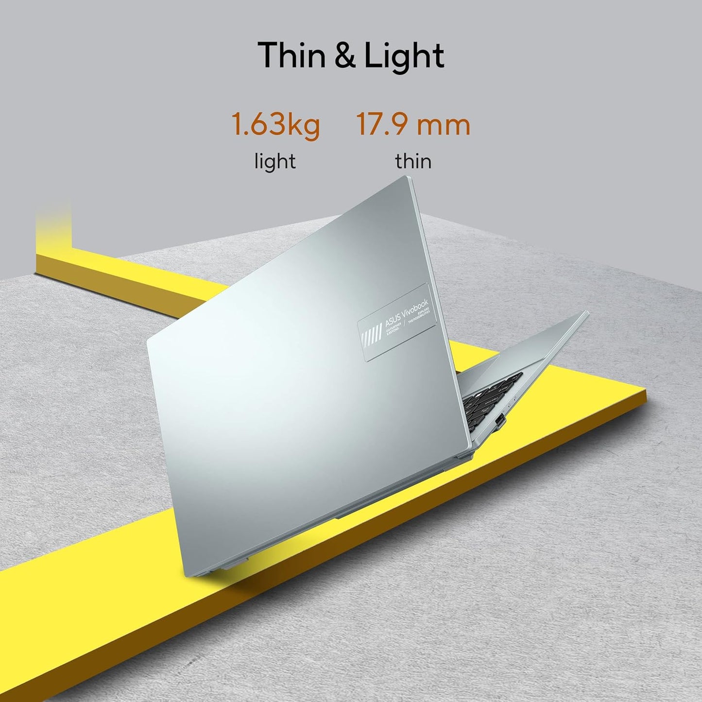 ASUS VIVOBOOK GO 15 (OLED) 2023, AMD RYZEN 5 7520U, 16GB RAM, 512GB SSD, FHD OLED 15.6"/39.62CM, WINDOWS 11, MS OFFICE 2021, GREEN GREY, 1.63KG, E1504FA-LK543WS, ALEXA BUILT-IN, BACKLIT KB LAPTOP