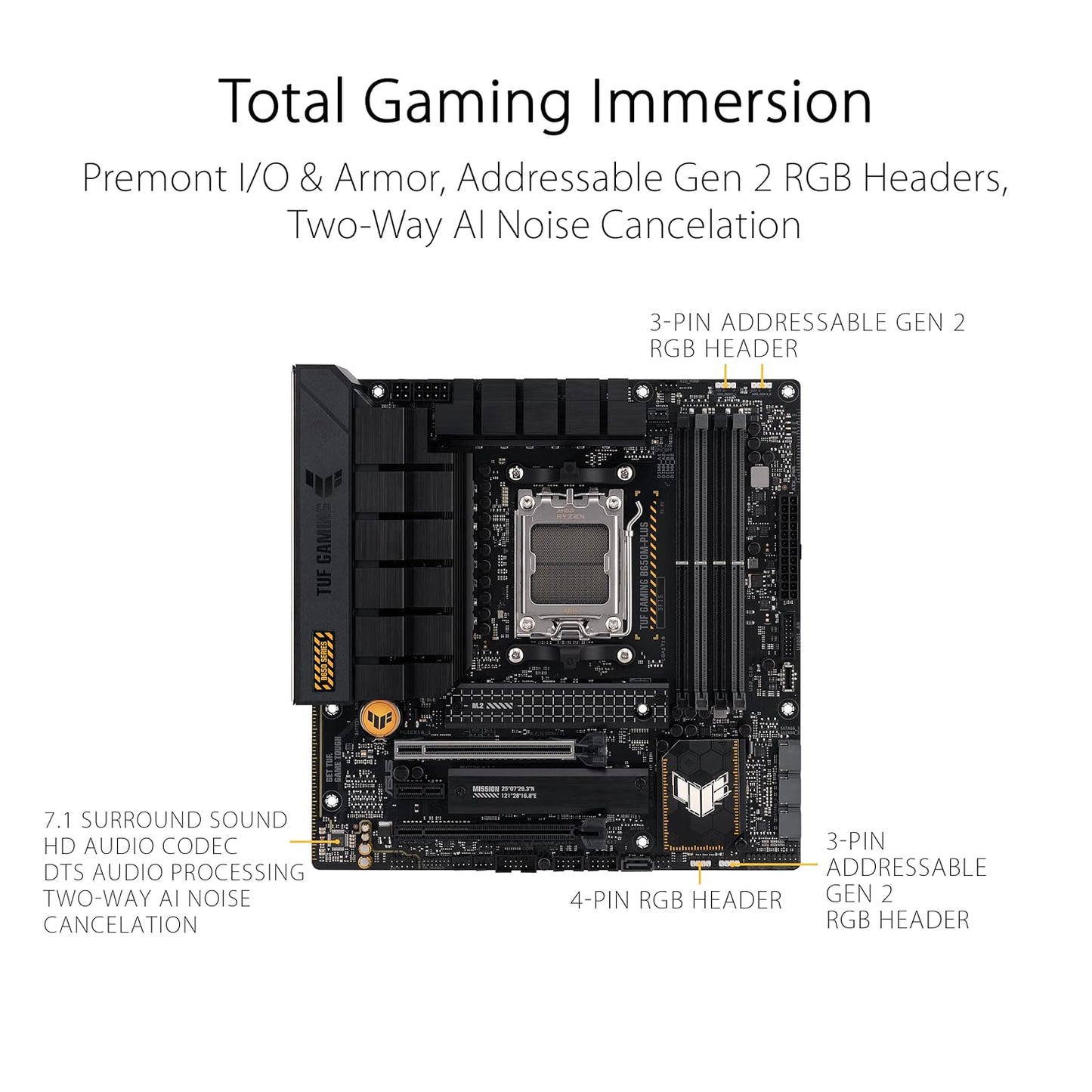 ASUS TUF GAMING B650M-PLUS WIFI MOTHERBOARD